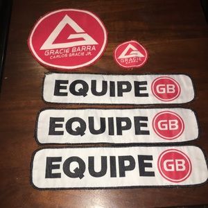 COPY - Used Gracie Barra BJJ team patches